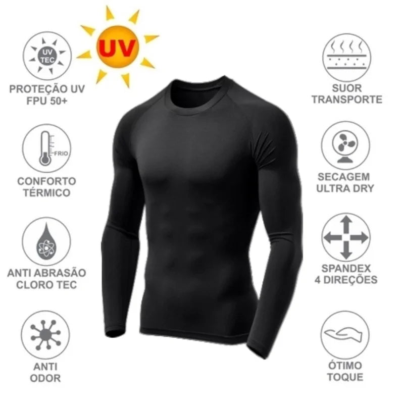 CoolShield- Camisa Térmica de Compressão (Compre 1 Leve 2)